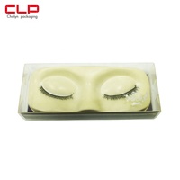 Vente en gros Boîte d'emballage de cils vide en PVC de luxe Boîte recyclable avec logo personnalisé pour le stockage des cils