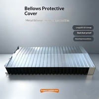 Cache-bellow blindé pour axe Z, protection de guidage de machine CNC, cache-poussière télescopique, fabricant OEM