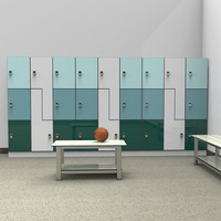 Cartmay Armoire moderne sans clé en métal et acier pour salle de sport et livraison de colis alimentaires, pour accès intelligent sans clé