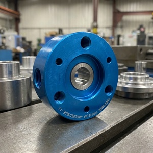 Tapa de Cilindro Neumático de Aluminio Anodizado, Tapa de Brida Mecanizada por CNC para Automatización Industrial - Product Image 1