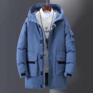Veste longue en duvet à la mode pour hommes pour la <span class=keywords><strong>saison</strong></span> d'automne, manteaux élégants et personnalisables - Product Image 6