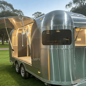 Chariot et remorque alimentaires mobiles entièrement équipés pour l'extérieur avec stations à hot-dogs, bonbons et frites - Acier inoxydable, remorquable, longue durée de vie - Product Image 4