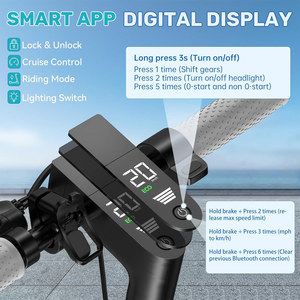 Scooter Eléctrico de 10 Pulgadas, 500W, <span class=keywords><strong>Plegable</strong></span>, 36v6Ah, Scooter para Adultos, Autonomía de 50-60 km - Product Image 2