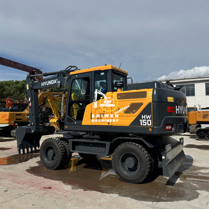 Wheel Excavator HYUNDAI HW150 With Cummins Engine HW150 HW140 HW210 HYUNDAI Wheel Excavator For Earthmoving Work Digger - Product Image 2
