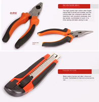 Ensemble d'outils de réparation pour la quincaillerie et l'électricité domestiques, boîte à outils complète pour la réparation d'ordinateurs et d'appareils électroménagers