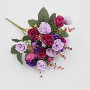 Bouquet de fleurs artificielles de roses de conception populaire de haute qualité en gros à bas prix pour la décoration de la maison de mariage et d'événement - Product Image 3