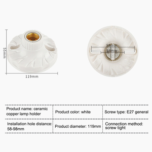 Chân Đế Đèn Điện E27 Phụ Kiện Đứng Các Loại Kim Loại Brass Đui Đèn Giữ Bóng Đèn - Product Image 5