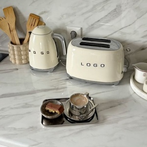 Grille-pain électrique automatique 2 fentes <span class=keywords><strong>SmeG</strong></span>, style moderne, écologique, avec fonction sandwich et réglage sans gluten, capacité 2 lb - Product Image 1