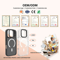Coques de téléphone magnétiques personnalisées DIY avec impression UV, pour iPhone 17 Pro Max, plaque arrière interchangeable, impression UV personnalisée par sublimation, ODM