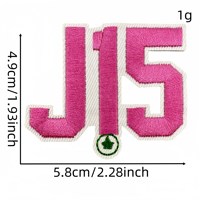 Patch Bordir Hijau Kustom AKA Sorority, Emblem Bordir Huruf Persaudaraan Wanita, Dapat Disetrika