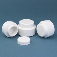 5ml 10ml 30ml 50ml Pot de crème Pot en plastique blanc vide Conteneur de crème pour le visage pour crème de soin de la peau