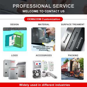Boîtier électronique extérieur personnalisé noir verrouillable en aluminium, boîte de distribution, panneau de commande métallique IP54 en acier inoxydable - Product Image 6