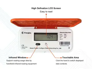 Lorawan/Gsm/Nb-iot Smart Digital Ultrasonic Water Meter Lcd Display