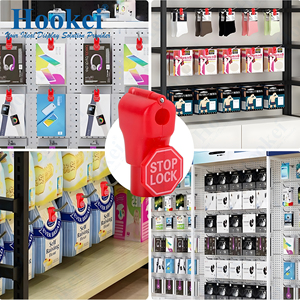 Wholesale 6mm Red Retail Shop Security <b>Display</b> <b>Hook</b> Lock Anti Sweep Theft Stop Lock - Product Image 3