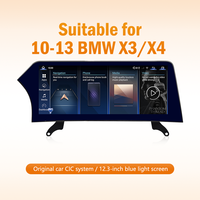 Pantalla de Navegación HD Estilo Blade de 12.3 Pulgadas para BMW X3/X4 2010-2013 con Sistema CIC, Bluetooth, Estéreo para Auto, Funciones Originales del Vehículo
