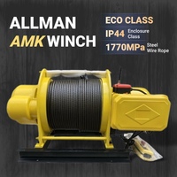 ALLMAN Vente chaude Série AMK Treuil électrique de traction de câble robuste de 2 tonnes 380V/440V pour la construction