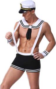 Ensemble de lingerie sexy pour homme, costume de jeu de rôle avec string - <span class=keywords><strong>Uniforme</strong></span> de médecin, <span class=keywords><strong>marin</strong></span>, <span class=keywords><strong>pompier</strong></span>, sous-vêtements pour cosplay, Saint-Valentin, en gros - Product Image 3