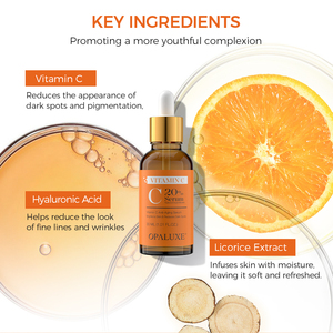 privée Vitamine <span class=keywords><strong>C</strong></span> VC Blanchiment Essence de peau plus serrée et plus brillante Sérum de soin de la peau anti-âge pour le visage - Product Image 3