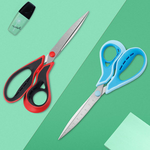 Ciseaux multi-usages en acier inoxydable à tête droite pour la maison, le bureau et les travaux manuels, rouge, noir, bleu nordique - Product Image 2