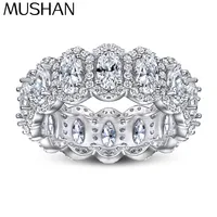 Bijoux MuShan, bagues en argent sterling 925, bagues en argent sterling 925, bagues en argent sterling 925 avec zircone cubique 7A, bagues de fiançailles pour femmes, cadeau pour femmes