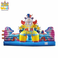 Château gonflable commercial WODI de qualité supérieure en PVC de 0,55 mm, licorne gonflable pour enfants et adultes
