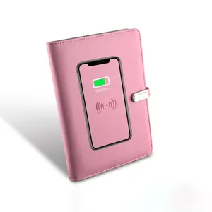 Ipone 유형 C 및 안드로이드에 대한 8000mah 전원 은행 유선 무선 충전 노트북 일기