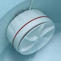 Mini lave-linge portable turbo alimenté par USB pour sous-vêtements, chaussettes, mini lave-linge turbo à ultrasons pour la maison et les voyages