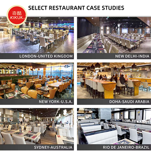 Tables et chaises de restaurant de style café américain moderne personnalisées, en métal et en fer, ensemble de mobilier de restaurant - Product Image 6