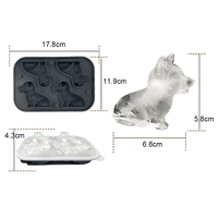 MHC Usine 3D Vente en gros Mini bac à glaçons en silicone pour chien et animal de compagnie