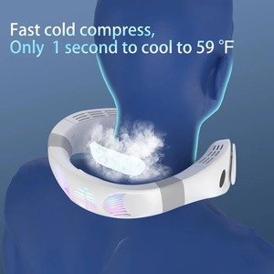 Neck Fan Personal <b>Small</b> Bladeless , Best USB Rechargeable Battery Operated Metal Cooling, Neck Fan <b>Air</b> <b>Conditioner</b> - Product Image 4