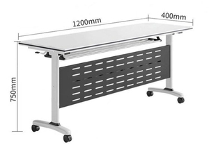 Giá rẻ nội thất văn phòng có thể gập lại Bàn hội nghị di chuyển bàn hội nghị với bánh xe - Product Image 5