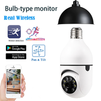 Cámara Inalámbrica Popular LEDEAST B14 1080P con Audio Bidireccional, WiFi Inteligente, Oculta, de Seguridad, PTZ, con Forma de Bombilla, Seguimiento Automático de Movimiento