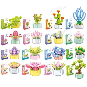 Zuanma Serie 104 <span class=keywords><strong>Puzzle</strong></span> per Bambini, Piccoli Mattoncini Componibili, Modello Fiore Rosa, Giocattoli Educativi per Bambini, Set di Blocchi da Costruzione - Product Image 1