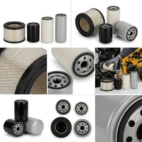 Set Elemen Filter OE untuk JCB 3CX 4CX Backhoe Loader Kit Filter Udara Oli Bahan Bakar Hidrolik