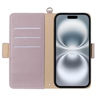 Nouvelle coque magnétique à rabat motif lapin mignon pour iPhone 16/16E/16 Plus/15 Pro/14, étui portefeuille pour iPhone 8 Plus avec cordon