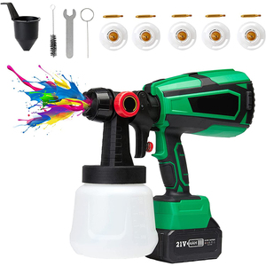 21V 4.0Ah HVLP Cordless Wireless Price Portable Lithium Battery Power Sprayer Multi Function <b>Hand</b> Held <b>Paint</b> Spray Gun Cordless - Product Image 3
