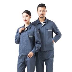 Workwear Set Spring Autumn Durable Cotton Factory Uniforms Men Moisture-wicking Protective <strong>Work</strong> Pants Mechanics <strong>Work</strong> Apparel - Product Image 5