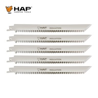 Lame de scie alternative en acier inoxydable de 9 pouces pour la découpe de matériaux souples, isolation de tuyaux, tapis, plastique souple, polystyrène