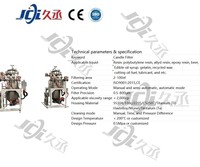 Nouveau filtre à bougie de précision JCI pour la filtration des jus et des boissons, filtre liquide sanitaire de qualité alimentaire SS316L, décharge de boue CFC
