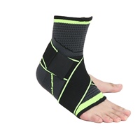 Attelle de protection athlétique élastique en nylon, spandex, polyester et coton pour la cheville avec compression et élasticité