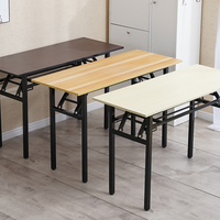 Table pliante moderne et minimaliste, petit bureau d'ordinateur, table de travail moderne, mobilier professionnel pour le bureau à domicile
