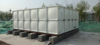 Réservoir de stockage d'eau potable en PRV anti-algues, réservoir d'eau modulaire en PRV moulé pour hôtels et hôpitaux