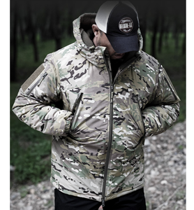 Veste tactique d'hiver imperméable DF20 noire et marron CP FG Ukraine CAMO, vêtements tactiques noirs et marron, veste d'hiver tactique pour l'extérieur, fabriquée aux États-Unis - Product Image 6