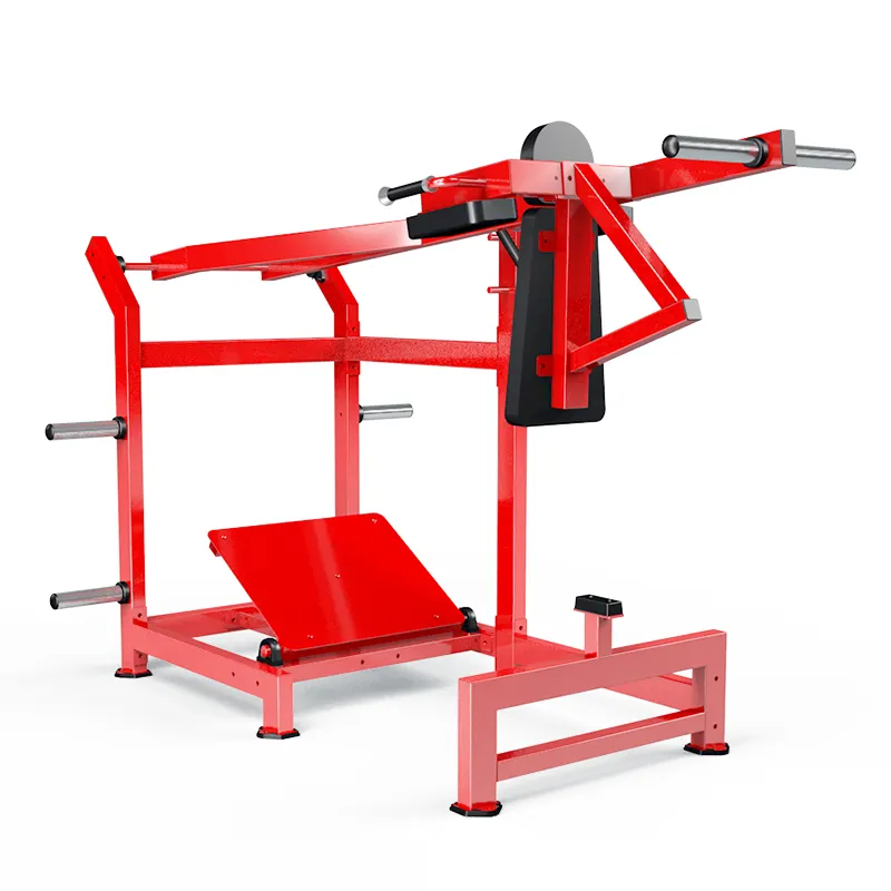 Body building comercial ginásio equipamento placa carregado força treinamento Leg Press Squat máquina