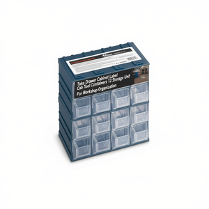 TTAKE Drawer Cabinet Label Cab Tool Containers 12 Drawer <b>Storage</b> Unit For <b>Workshop</b> Organization - Product Image 1