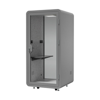 Cabine de bureau insonorisée et cabine téléphonique pour hôtel, entrepôt, usage extérieur - Design contemporain en tôle acoustique