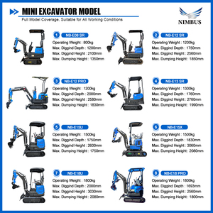 รถขุดขนาดเล็ก NIMBUS รับน้ำหนักได้สูง พร้อมปั๊มไฮดรอลิกสามเกียร์แบบมาตรฐาน สำหรับงานก่อสร้างถนน ได้รับการรับรองมาตรฐาน CE - Product Image 6