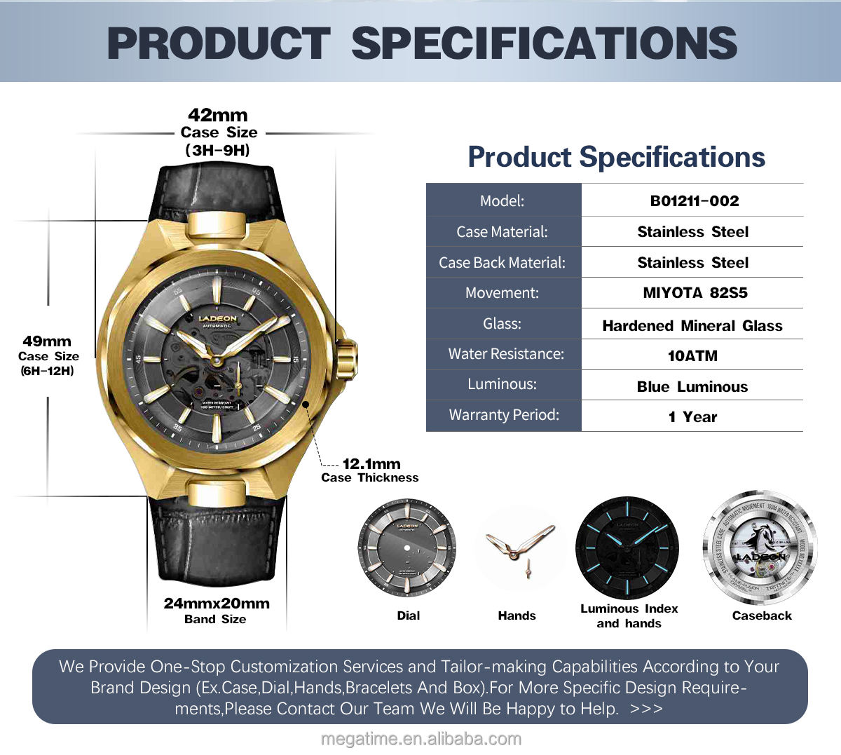 mens gold watch presidential