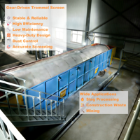 Moteur et boîte de vitesses pour tamis rotatif de déchets de construction robuste RuiJie |   Machine de criblage rotative en acier inoxydable 201