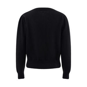 Maglione lavorato a maglia con logo personalizzato da <span class=keywords><strong>donna</strong></span> con colletto tondo cappotto lavorato a maglia femminile in <span class=keywords><strong>cotone</strong></span> <span class=keywords><strong>di</strong></span> alta qualità <span class=keywords><strong>cardigan</strong></span> Top - Product Image 6